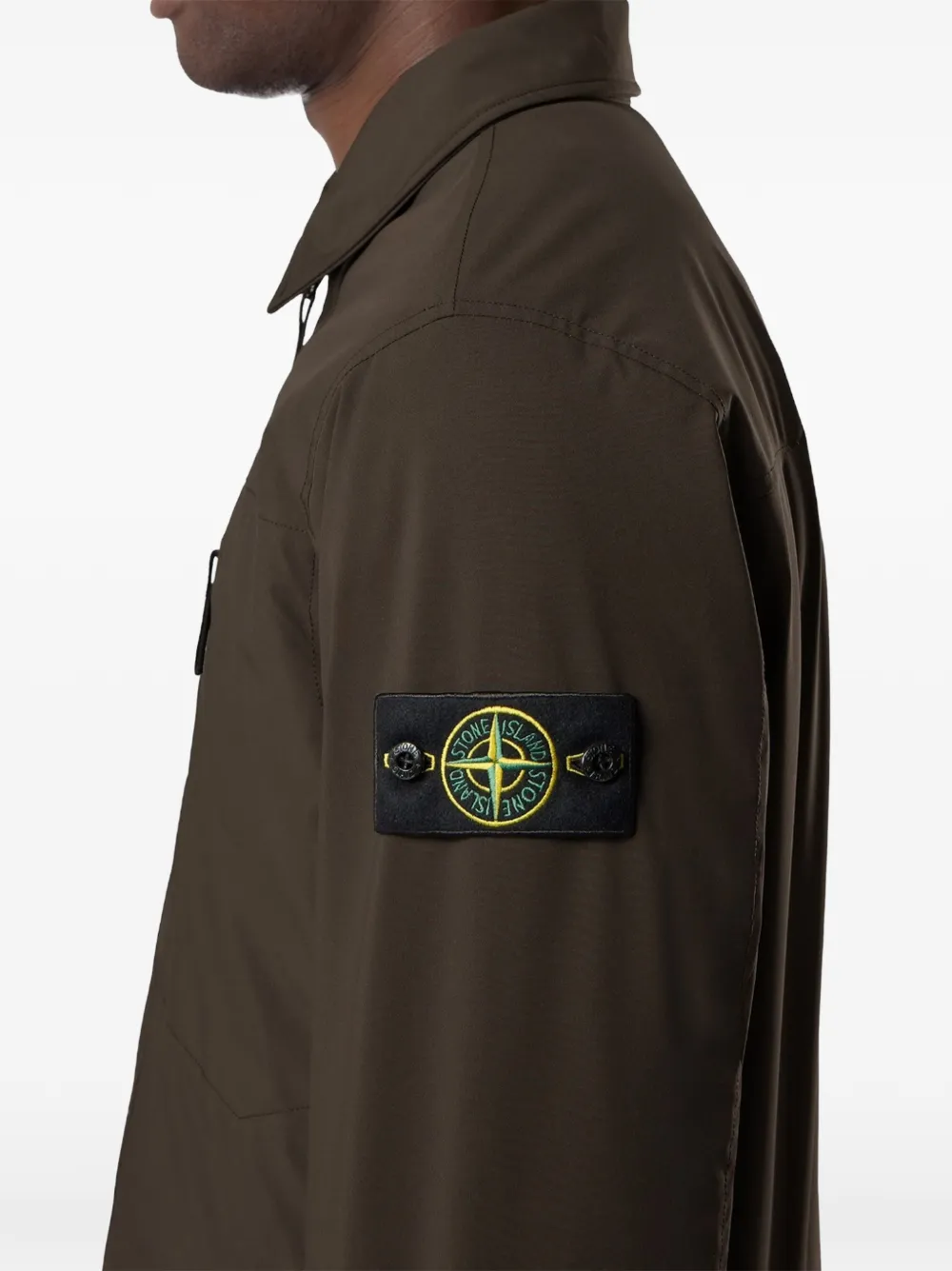 Stone Island Q100036 Soft Shell-R_E.DYE Technology jack Grijs