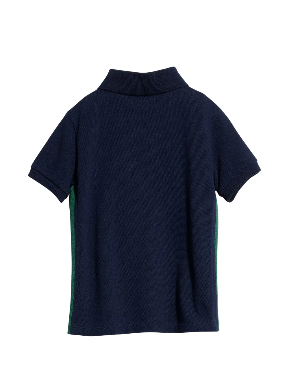 Gucci Kids Web-stripe polo shirt Blauw