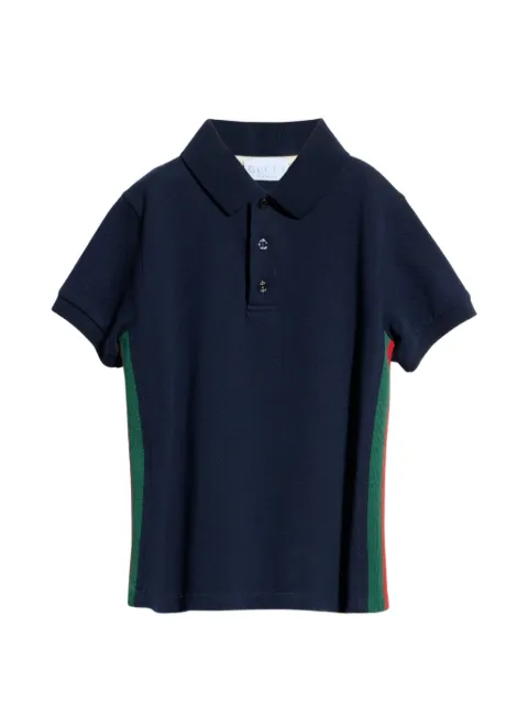Gucci Kids Web-stripe polo shirt