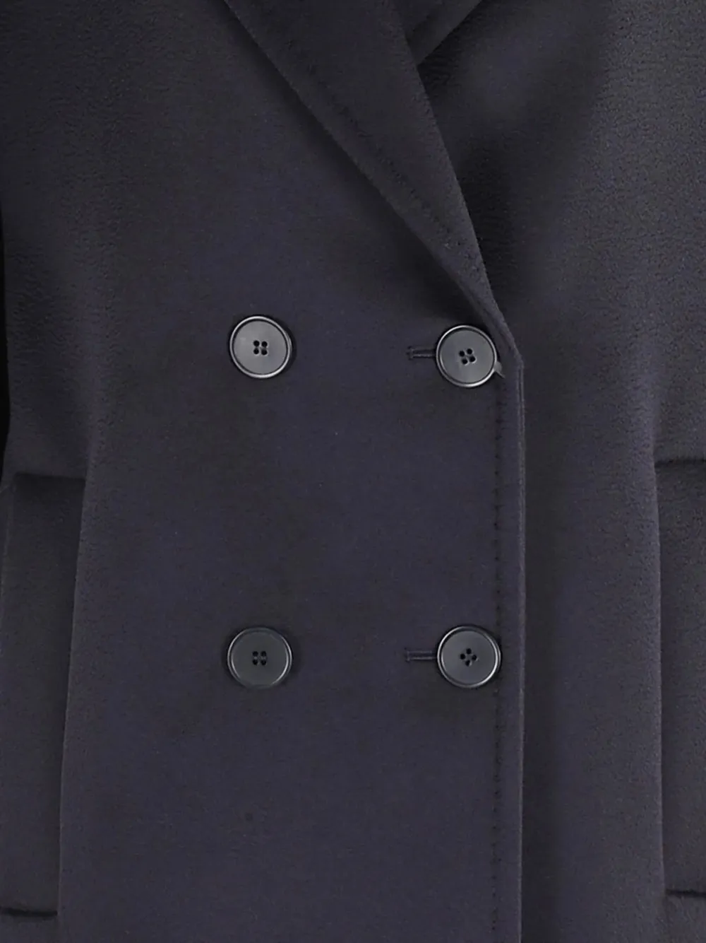 Max Mara Jas met dubbele rij knopen Blauw