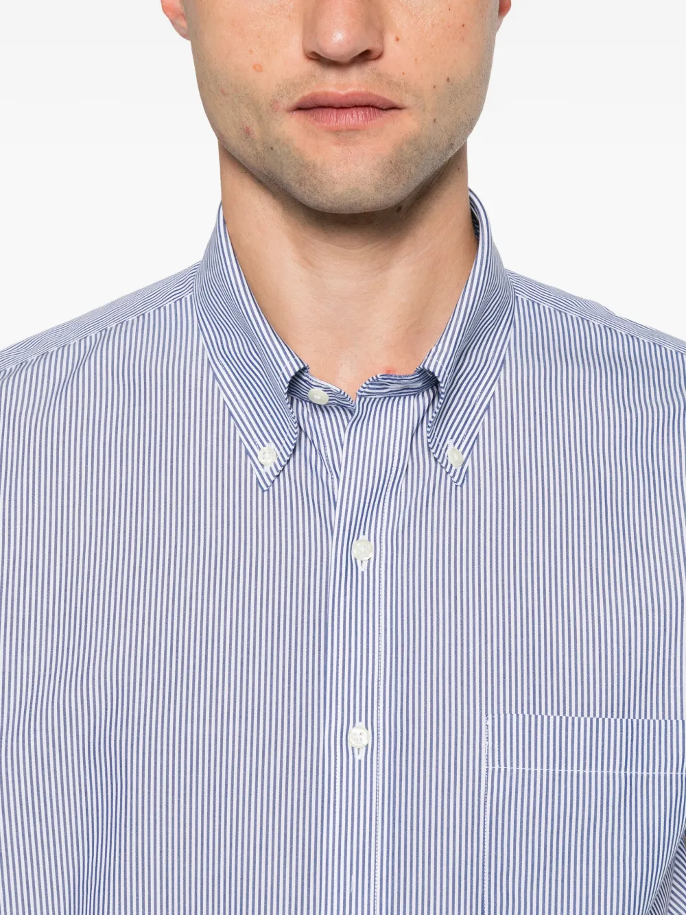 Brooks Brothers striped button-down shirt Wit