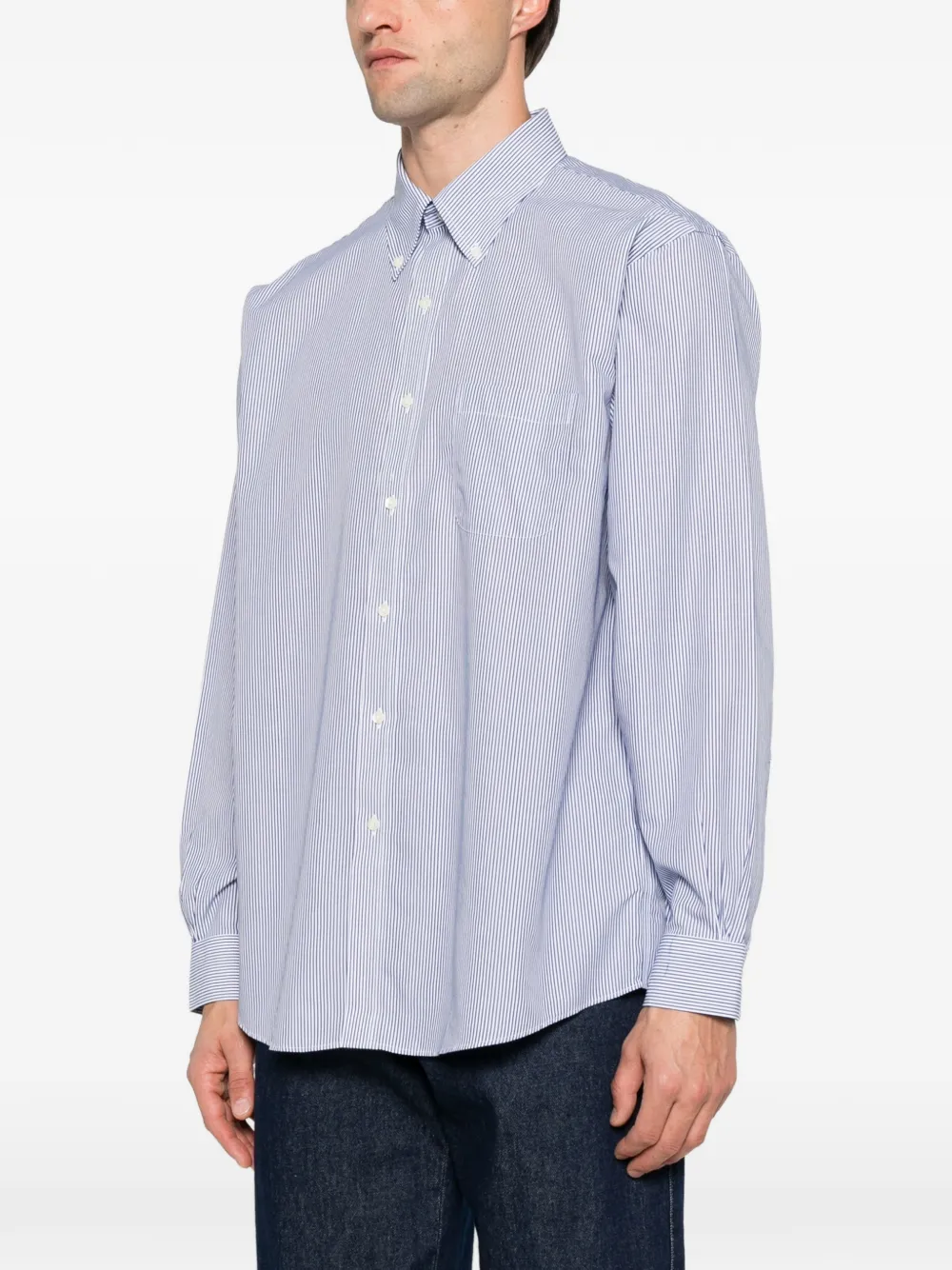 Brooks Brothers striped button-down shirt Wit