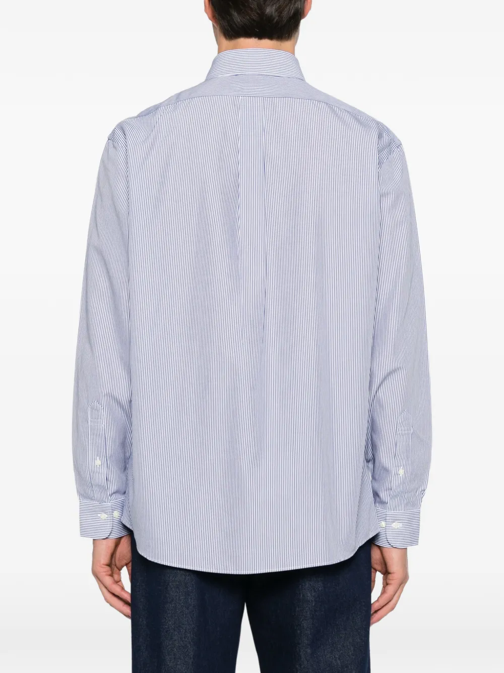Brooks Brothers striped button-down shirt Wit