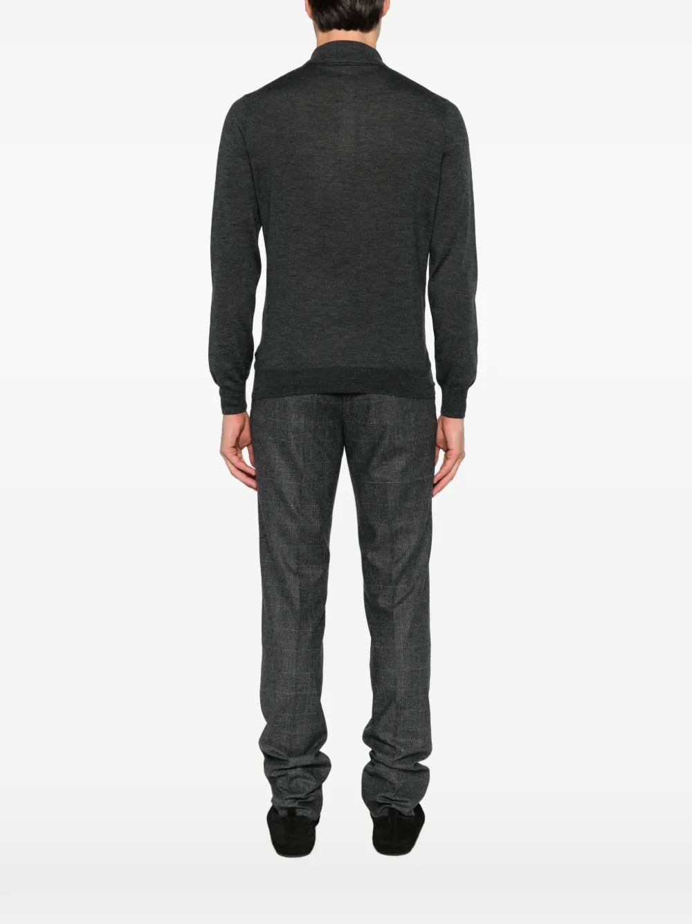 Tagliatore long-sleeve polo shirt Grijs