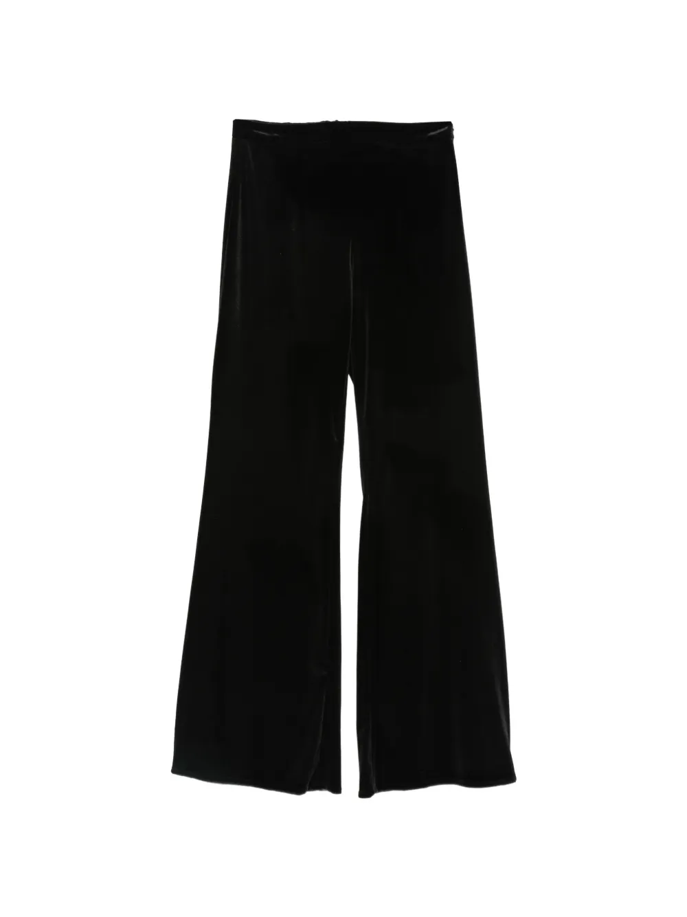 Cenere GB velvet flared trousers - Schwarz
