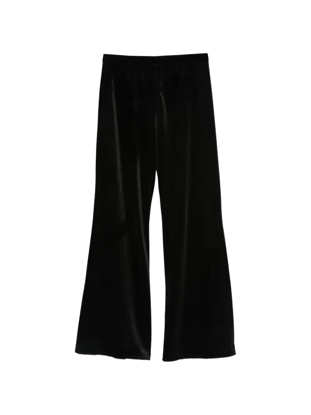 Cenere GB velvet flared trousers Zwart