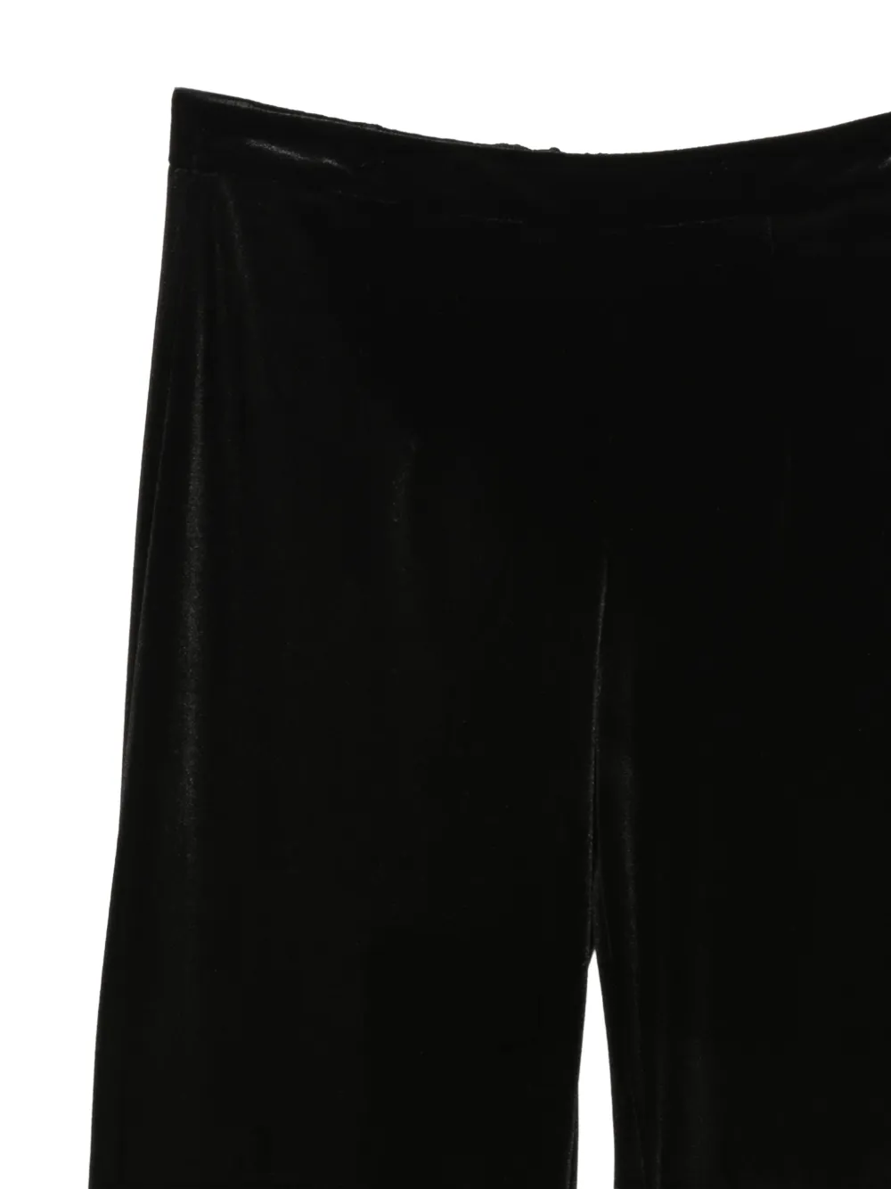Cenere GB velvet flared trousers Zwart