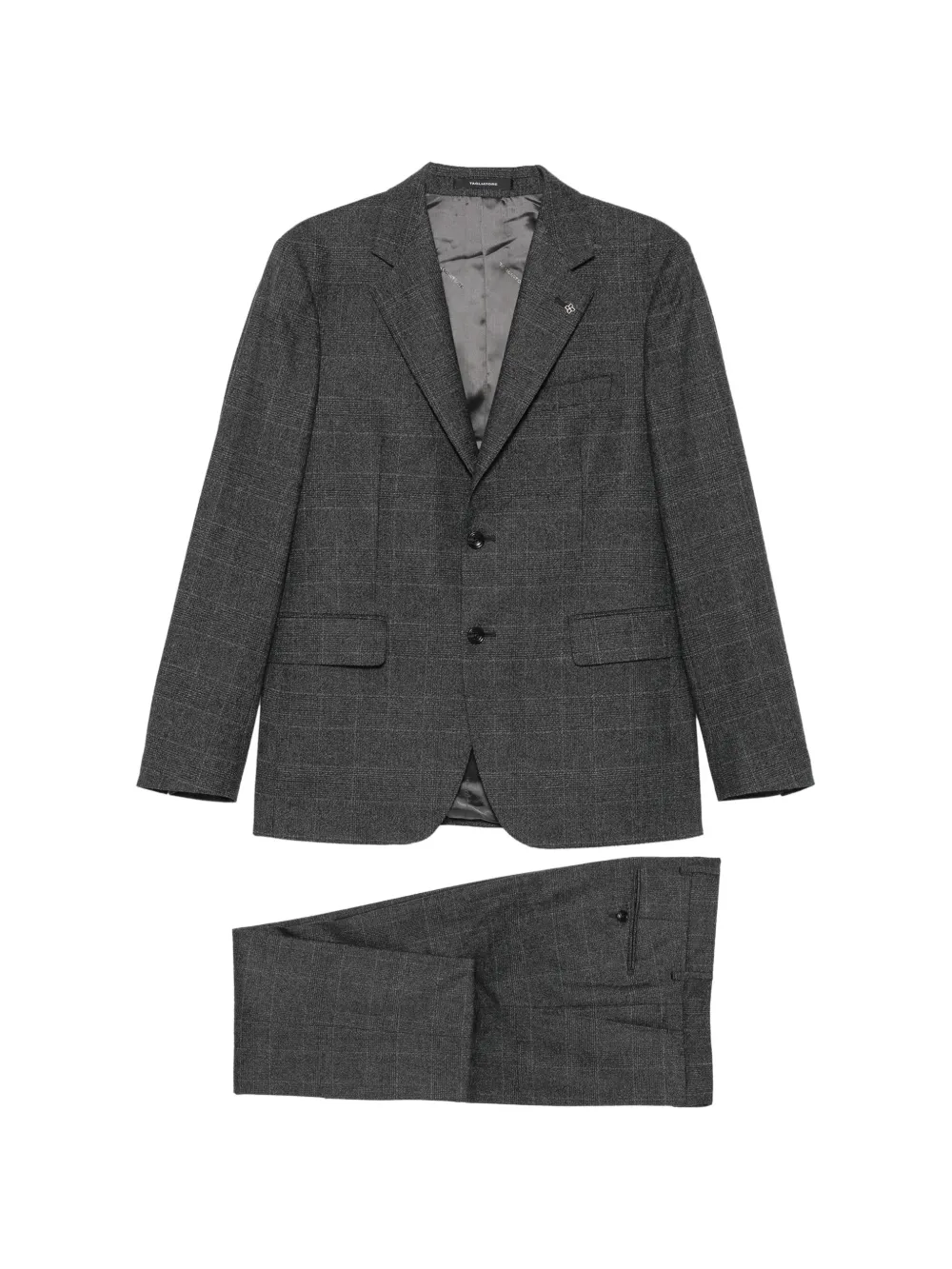 Tagliatore check-pattern suit - Grigio
