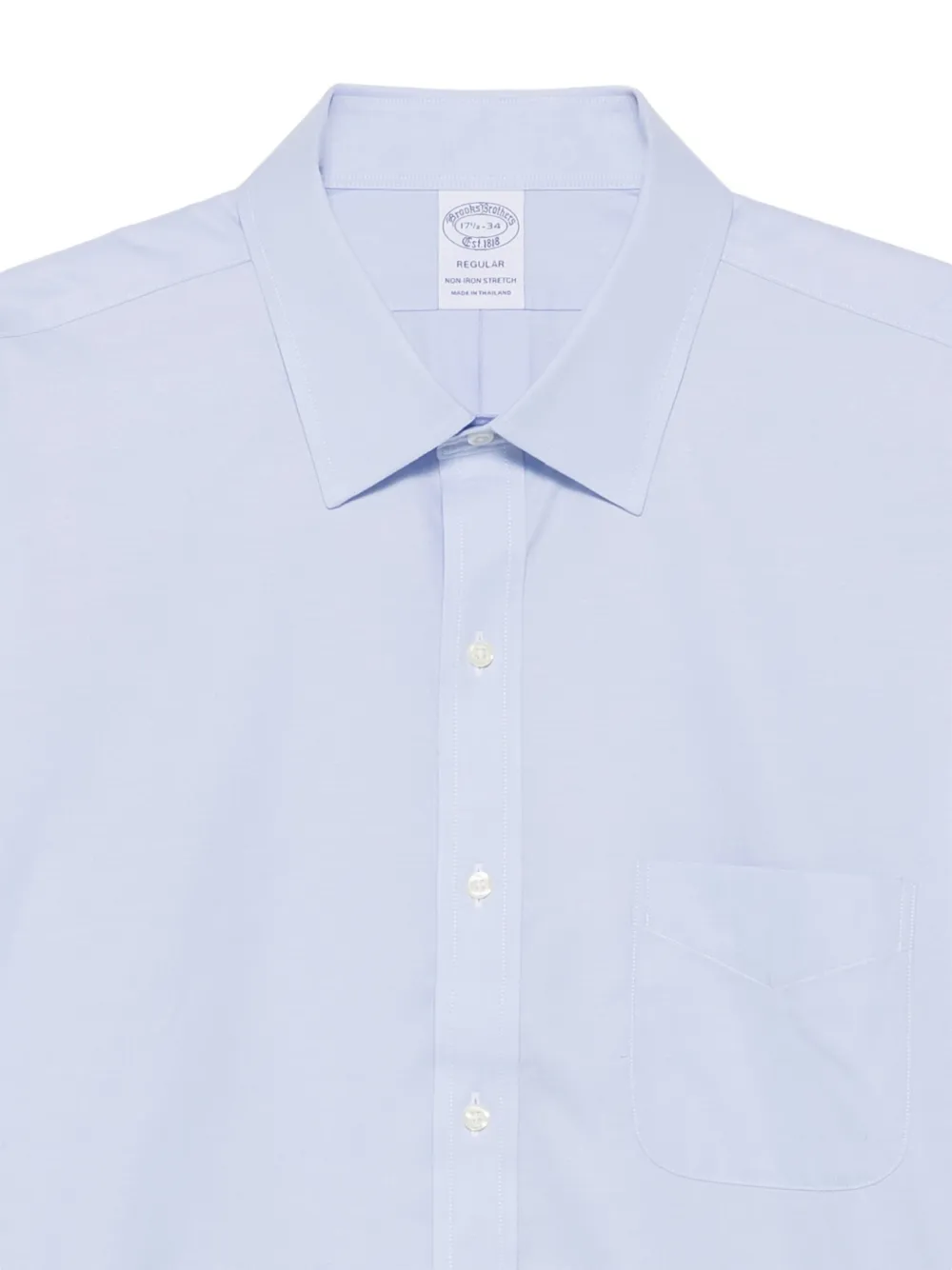 Brooks Brothers chest-pocket long-sleeve shirt Blauw