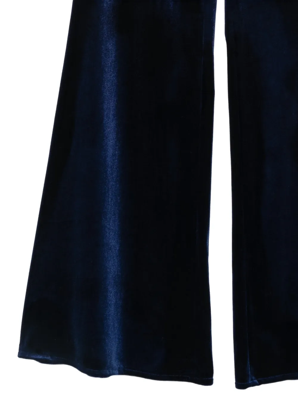 Cenere GB velvet flared trousers Blauw