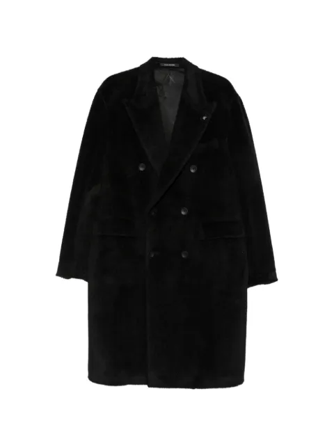 Tagliatore double-breasted peak-lapel coat