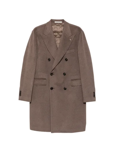 Tagliatore double-breasted peak-lapels coat