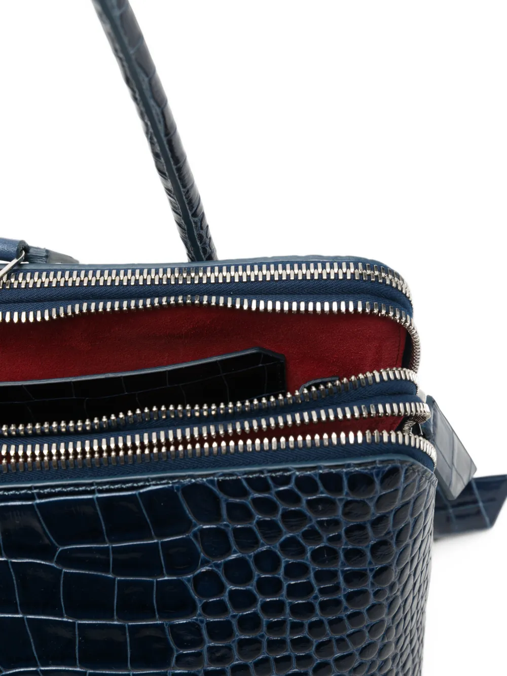 The Attico L'altra di Milano leather shoulder bag Blauw