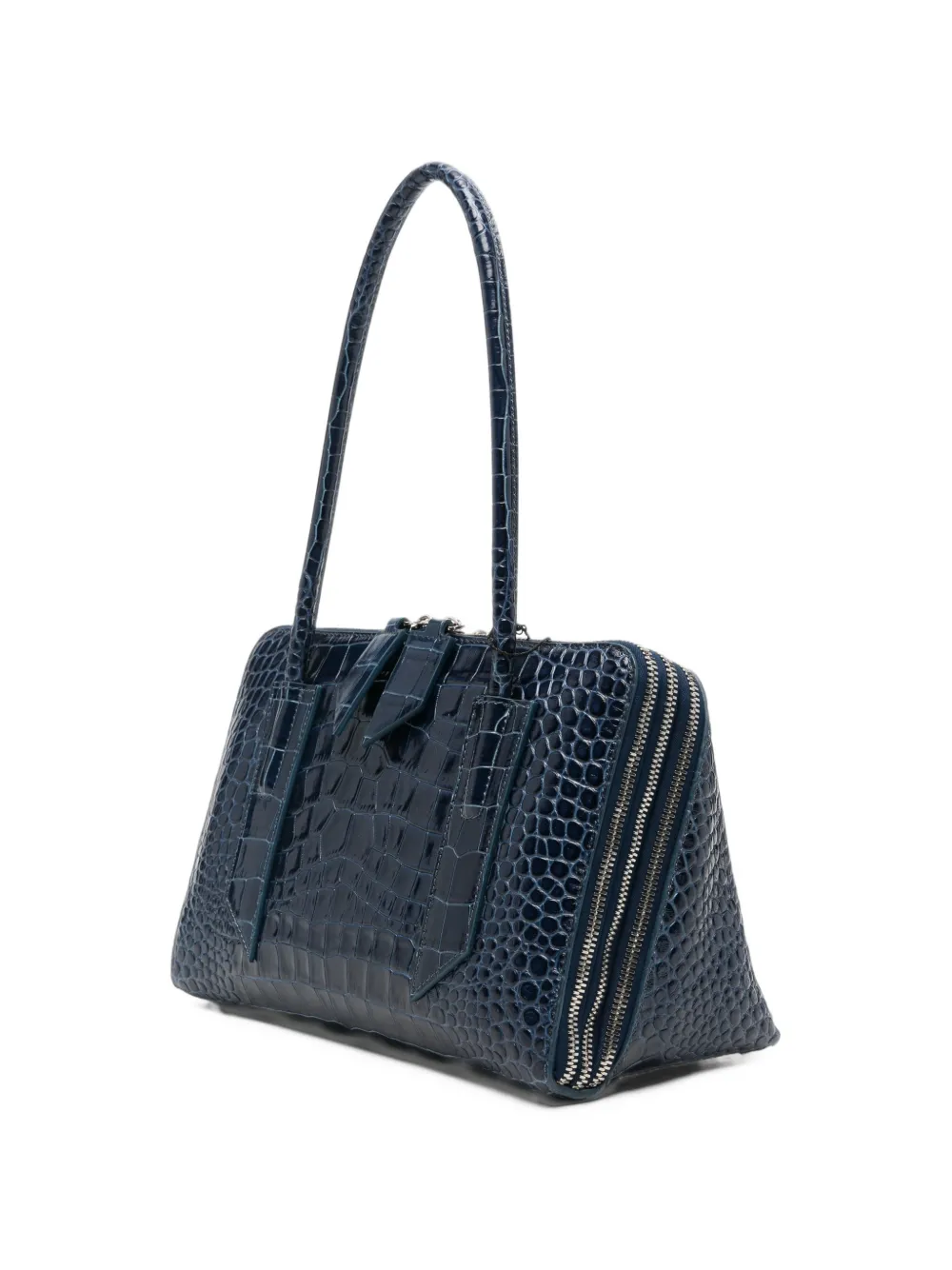 The Attico L'altra di Milano leather shoulder bag Blauw