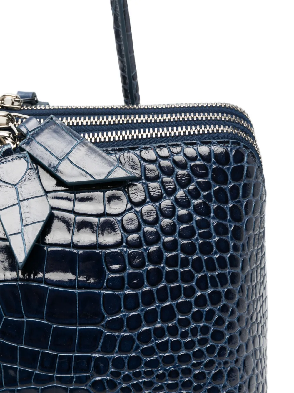 The Attico L'altra di Milano leather shoulder bag Blauw