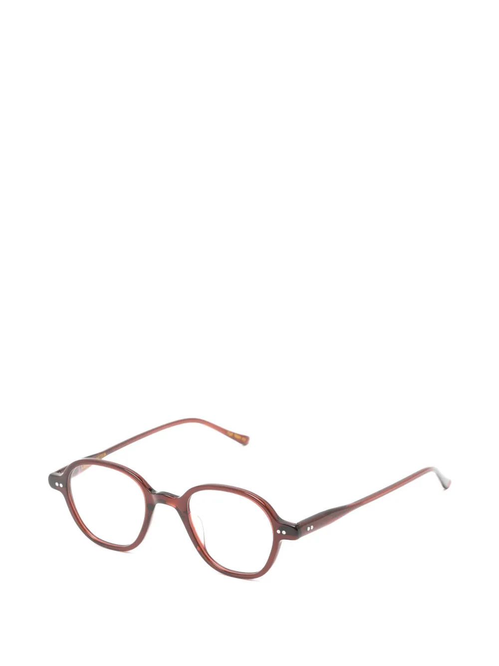 Lesca Bril met rond montuur Rood