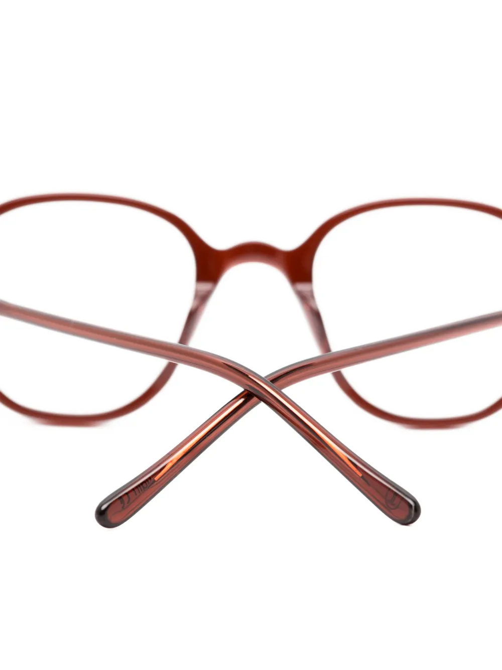 Lesca Bril met rond montuur Rood
