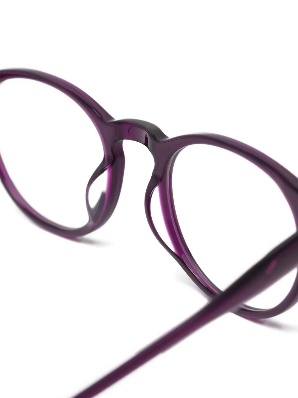 Lesca round-frame glasses Paars