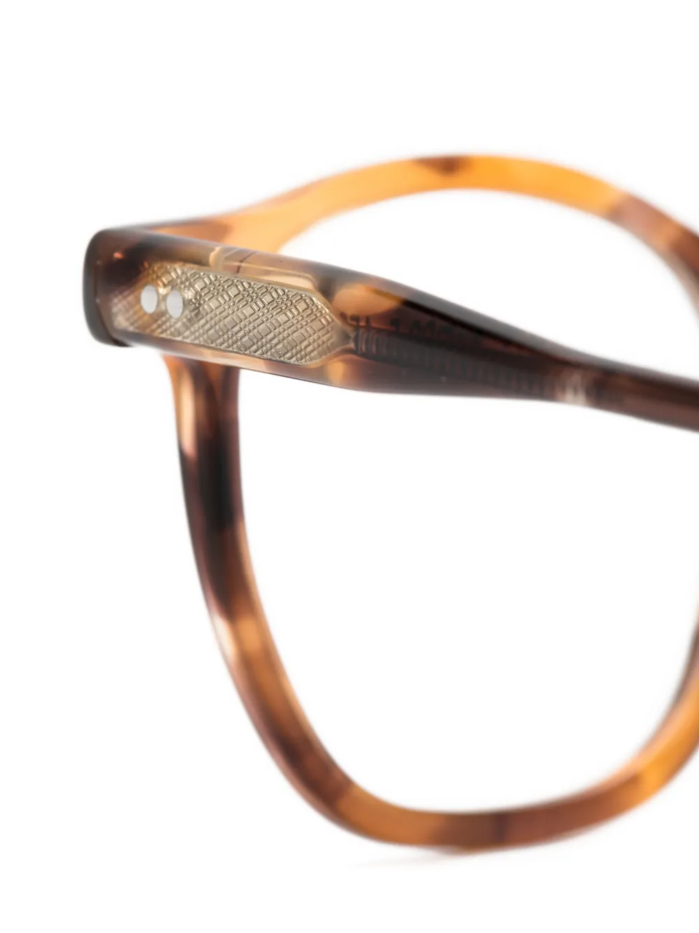 Lesca BATH square-frame glasses Bruin