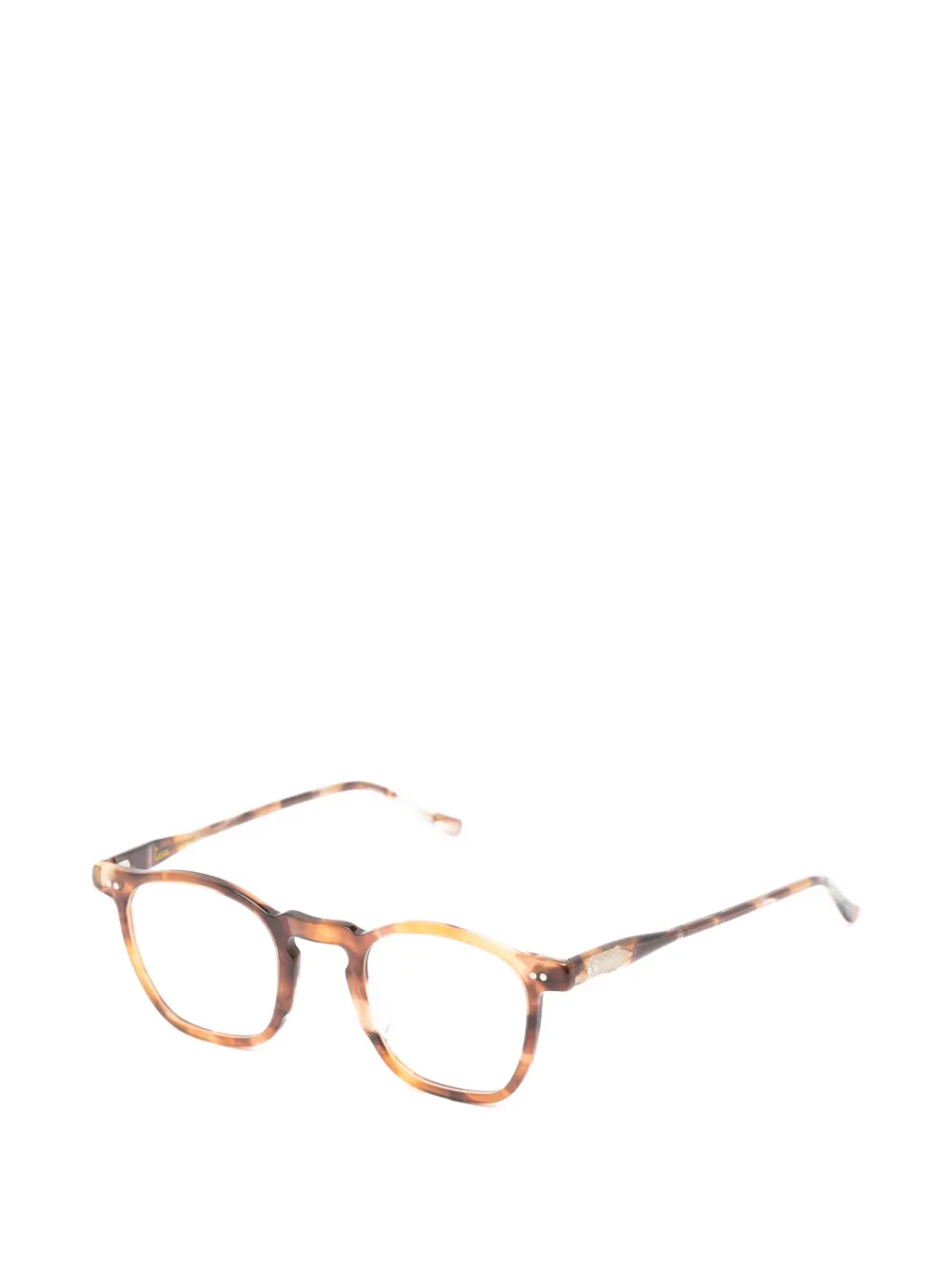 Lesca BATH square-frame glasses Bruin