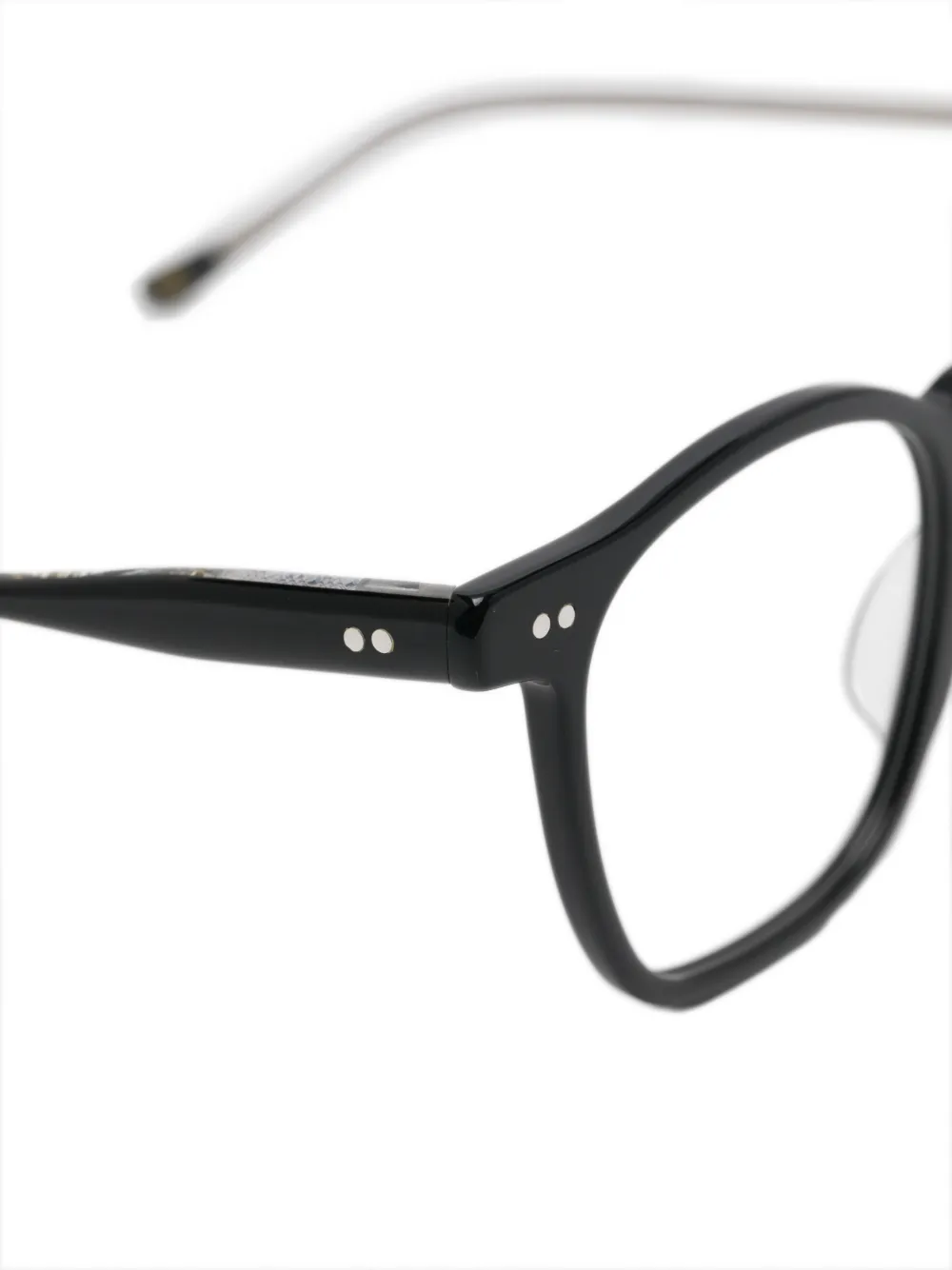 Lesca Bath square-frame glasses Zwart