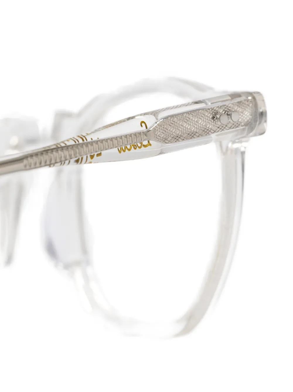 Lesca round-frame glasses Wit