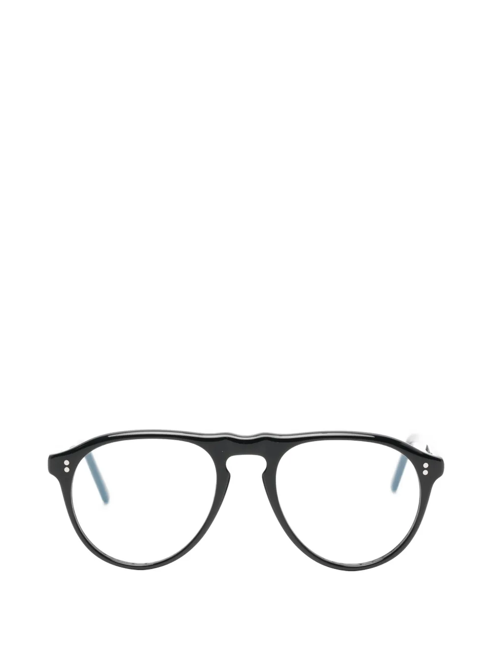 Lesca Tony round-frame glasses | Black | Image 1