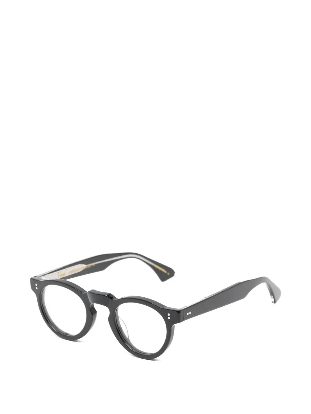 Lesca Coda round-frame glasses Zwart
