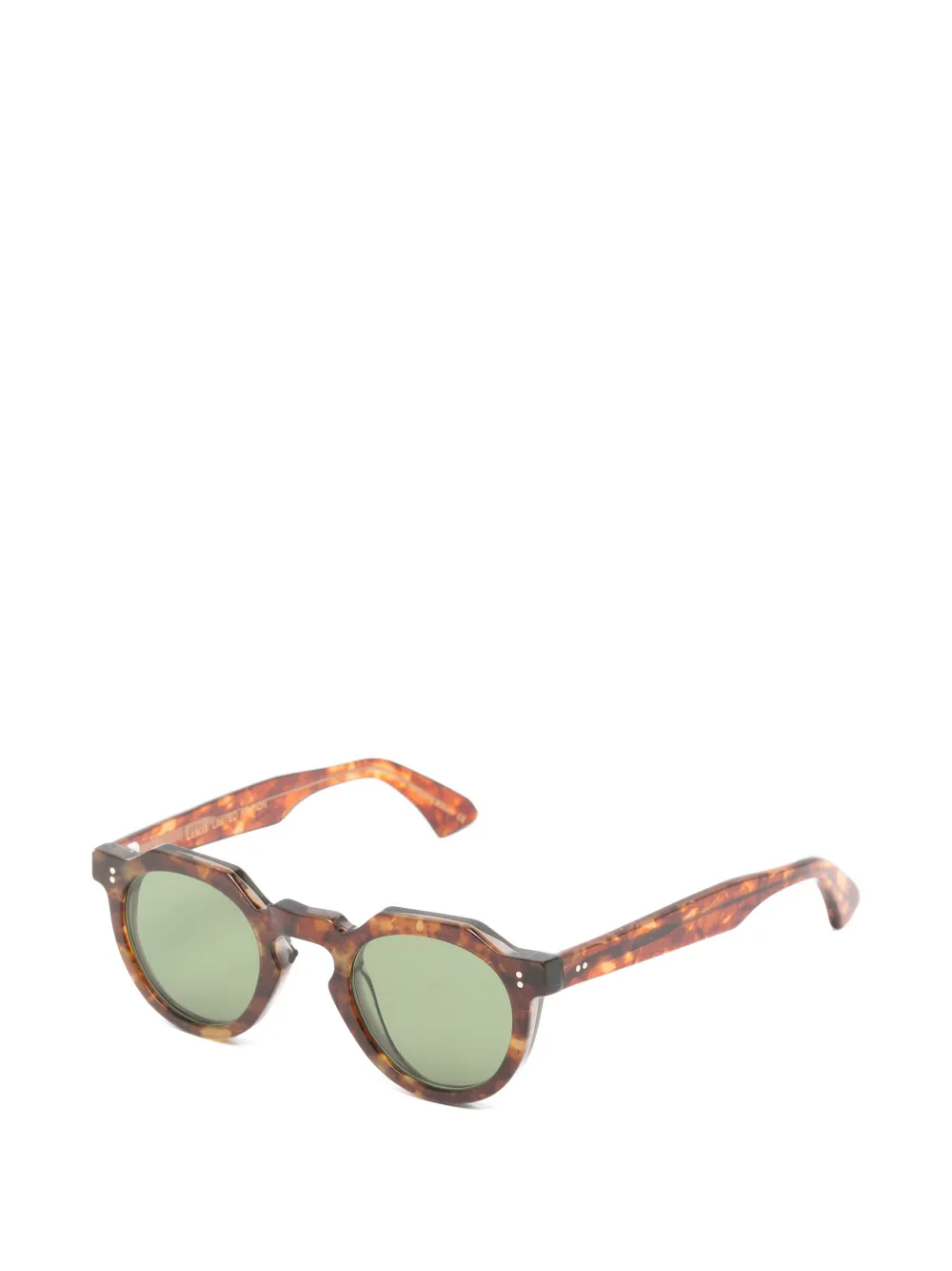 Lesca Crown XL geometric-frame sunglasses Bruin
