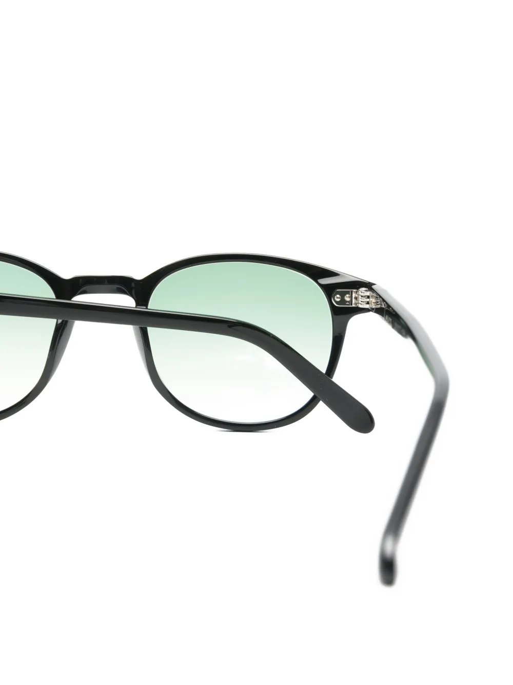 Lesca round-frame sunglasses Zwart