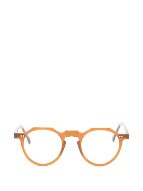 Lesca Bloc round-frame glasses