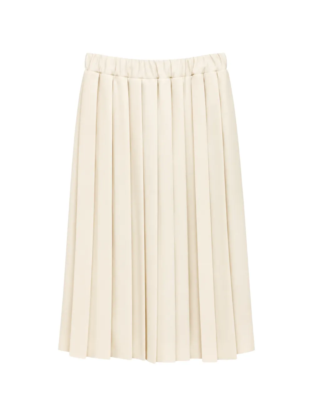 Jucca pleated button-detail skirt - Bianco