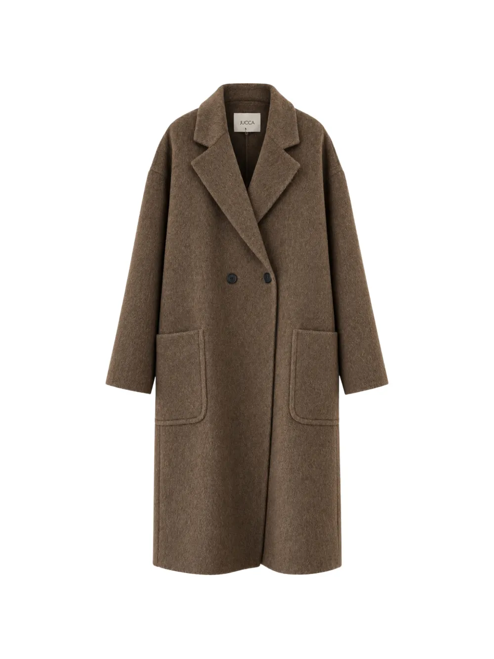 Jucca double-breasted notched-lapel coat - Marrone