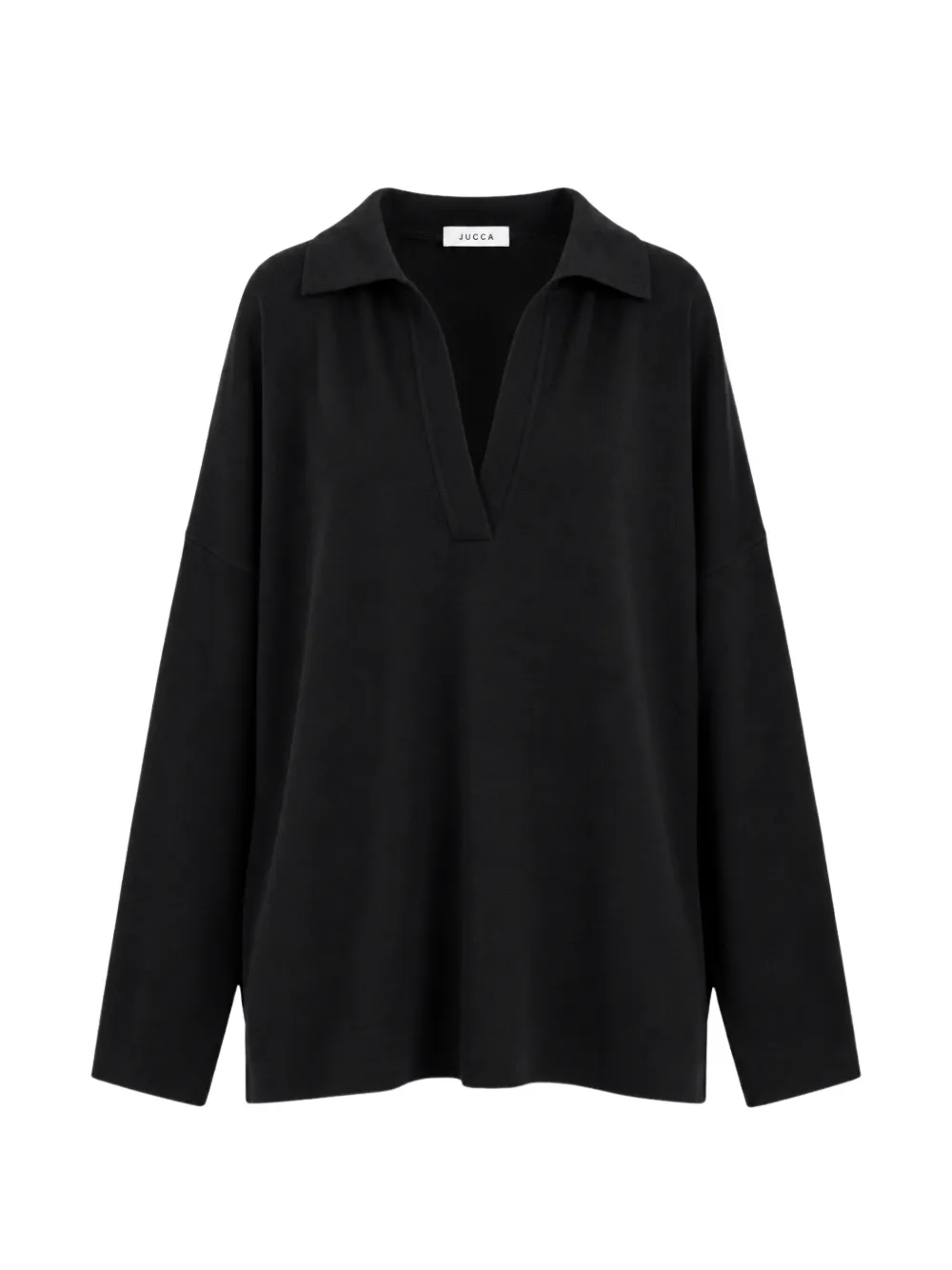 Jucca V-neck drop-shoulder sweater - Nero