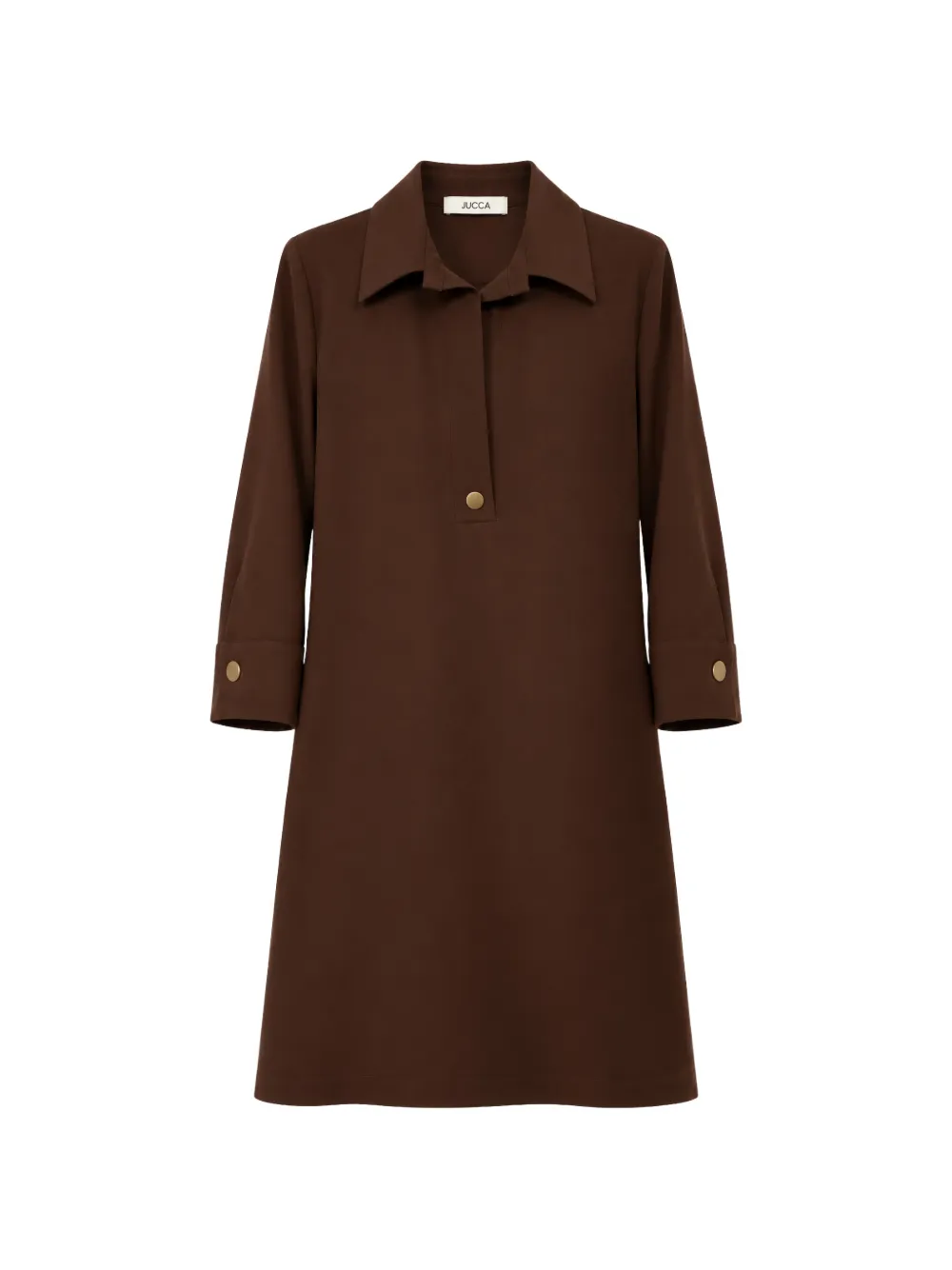 Jucca collared mini dress - Marrone