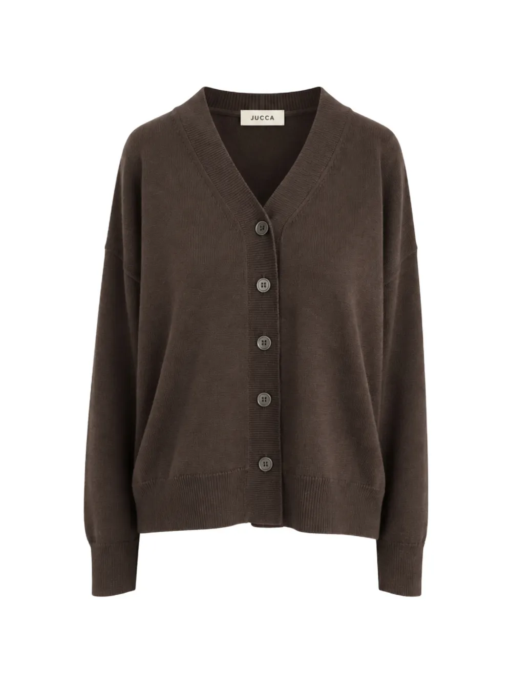 Jucca V-neck button-up cardigan - Marrone
