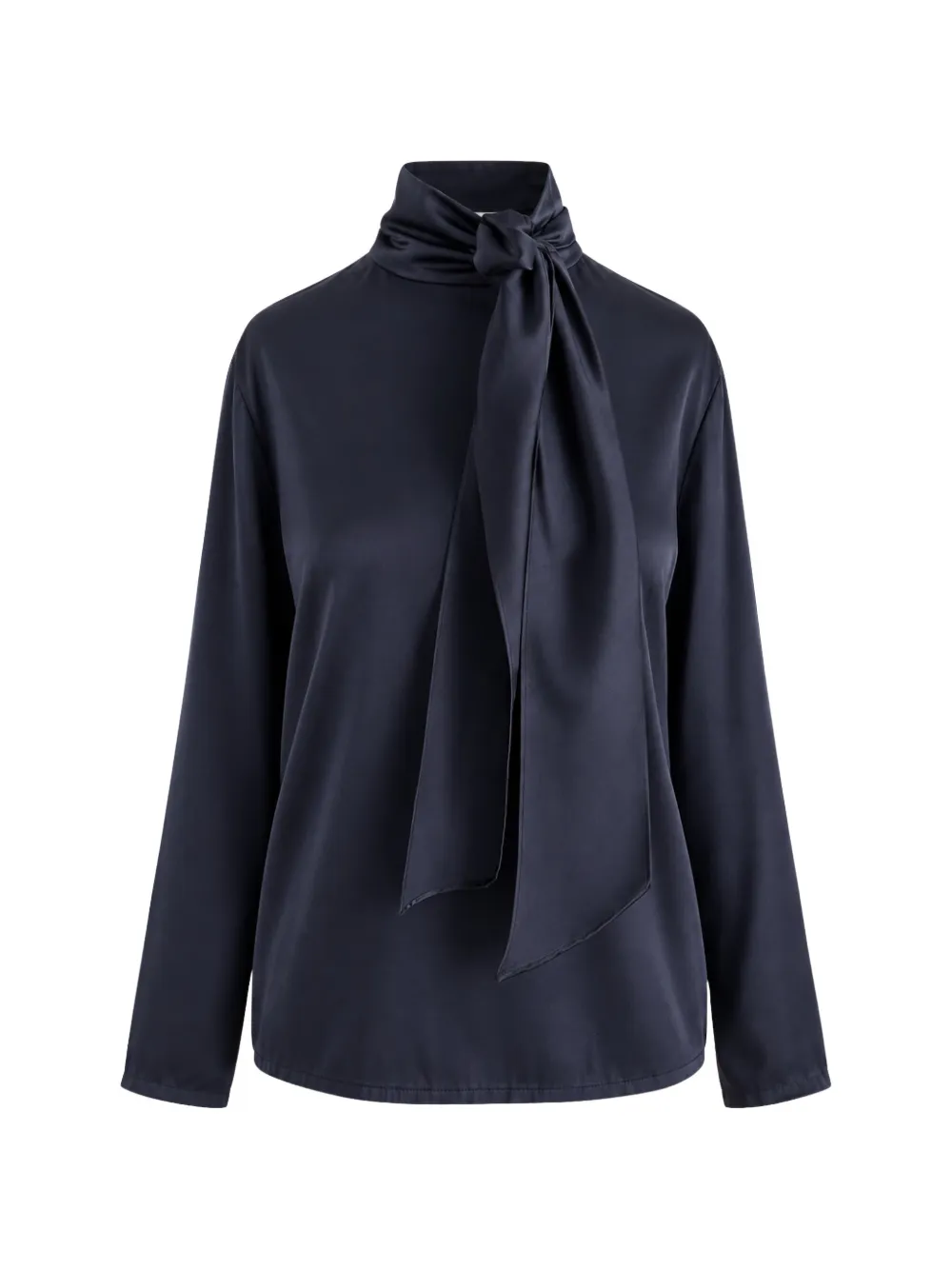 Jucca pussy-bow long-sleeved blouse - Blu