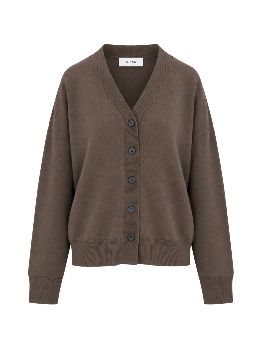 Jucca V-neck button-up cardigan - Marrone