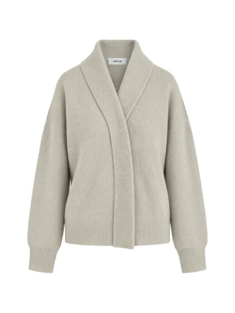 Jucca ribbed shawl-collar cardigan