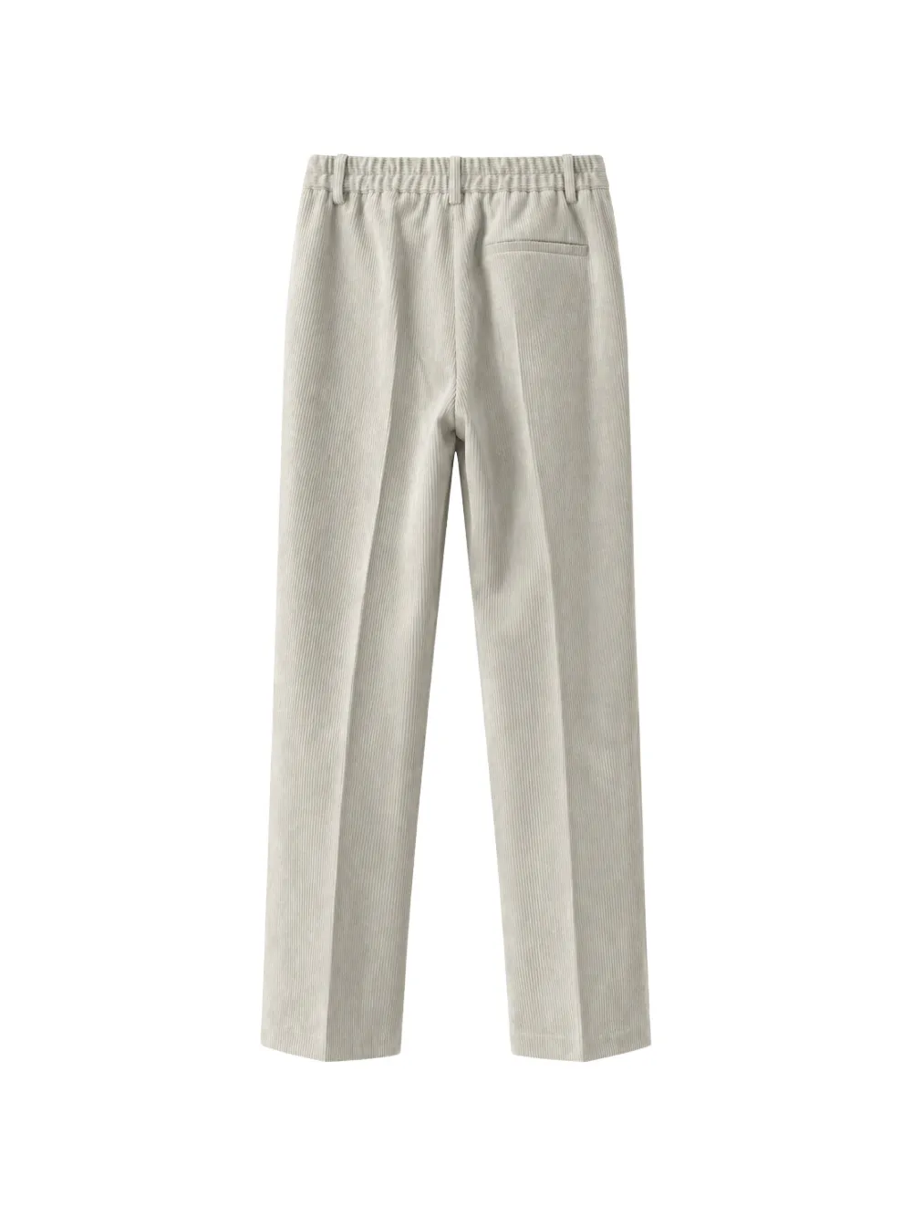 Jucca Ribfluwelen plooibroek Beige