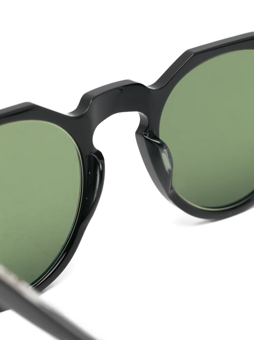 Lesca geometric-frame sunglasses Zwart