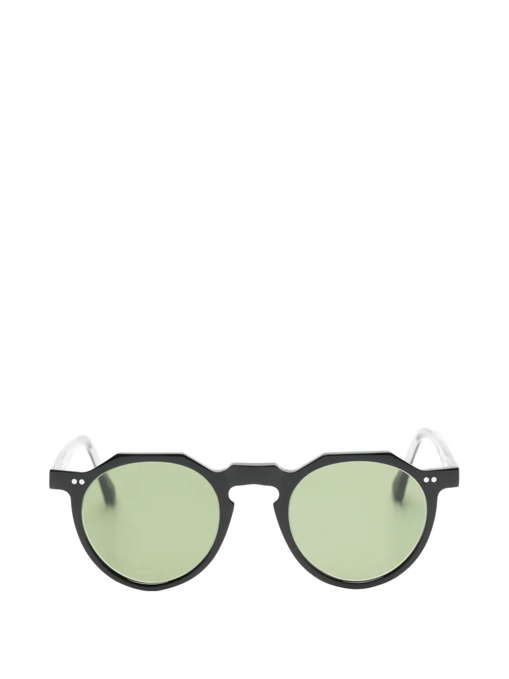 Lesca geometric-frame sunglasses Zwart