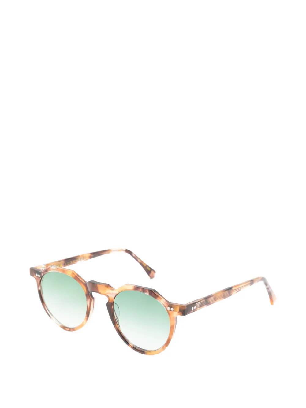 Lesca Bloc geometric-frame sunglasses Bruin