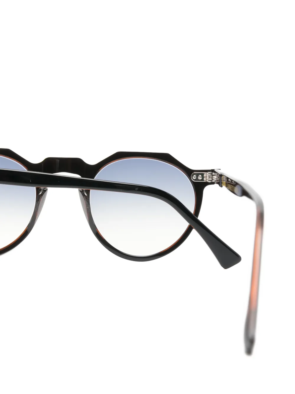 Lesca Bloc geometric-frame sunglasses Zwart