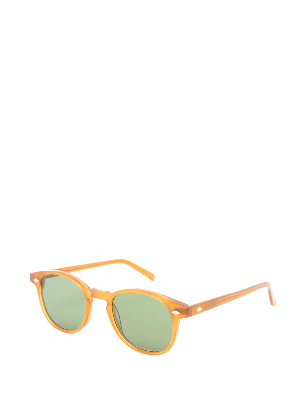 Lesca round-frame sunglasses Oranje