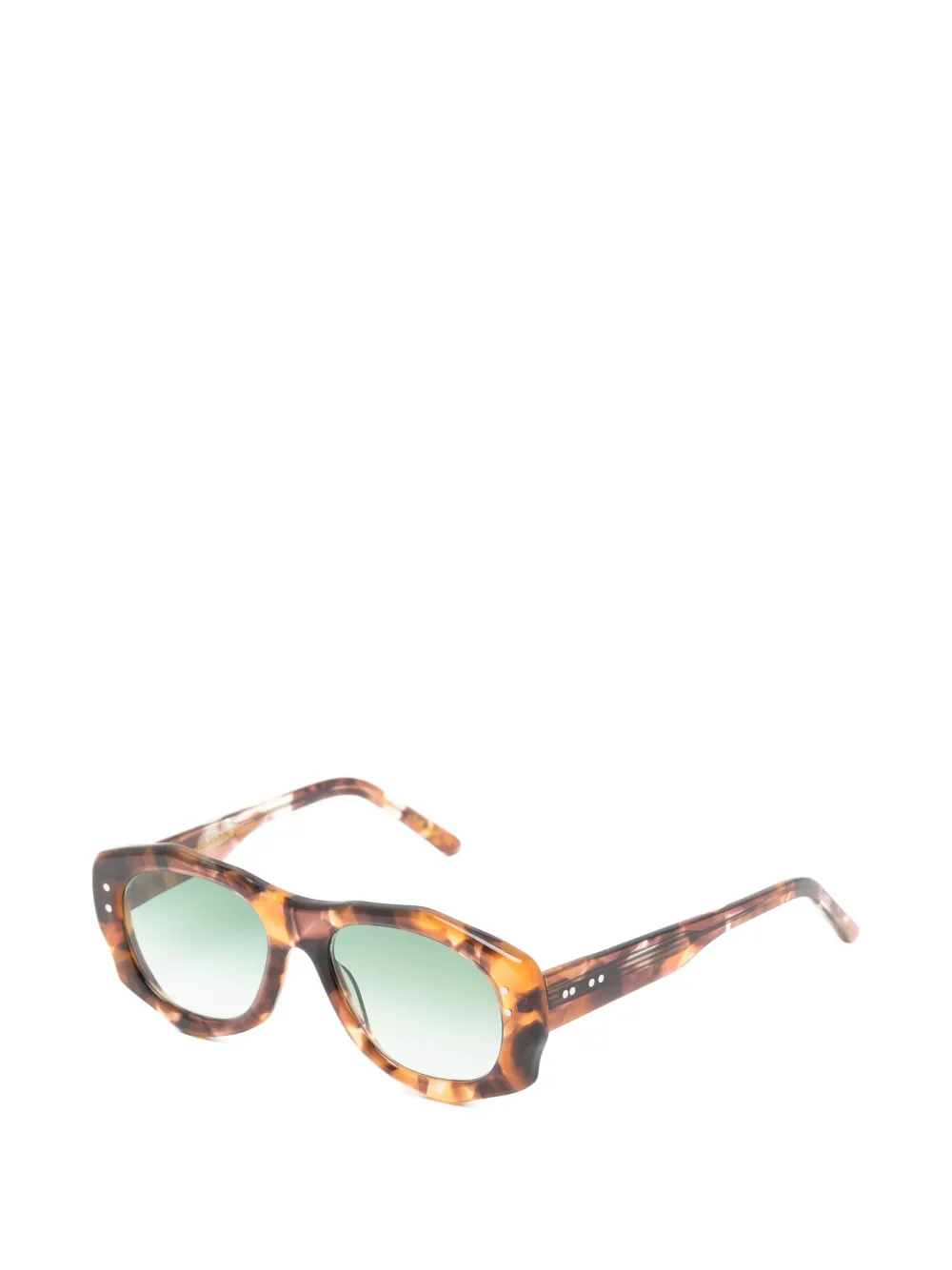 Lesca Peggy round-frame sunglasses Bruin