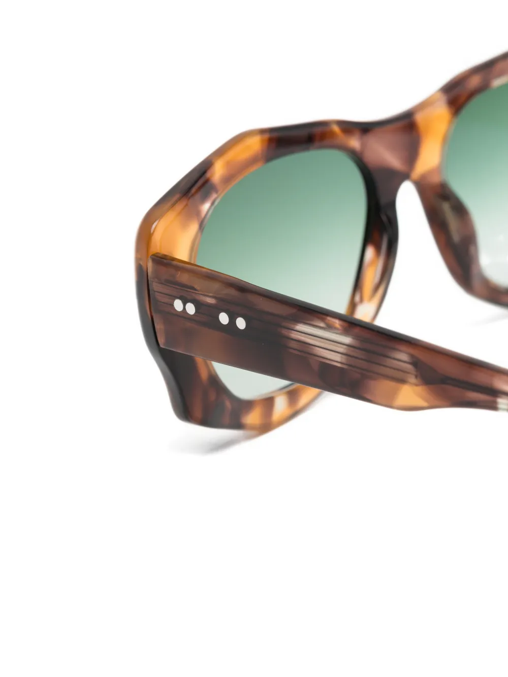 Lesca Peggy round-frame sunglasses Bruin