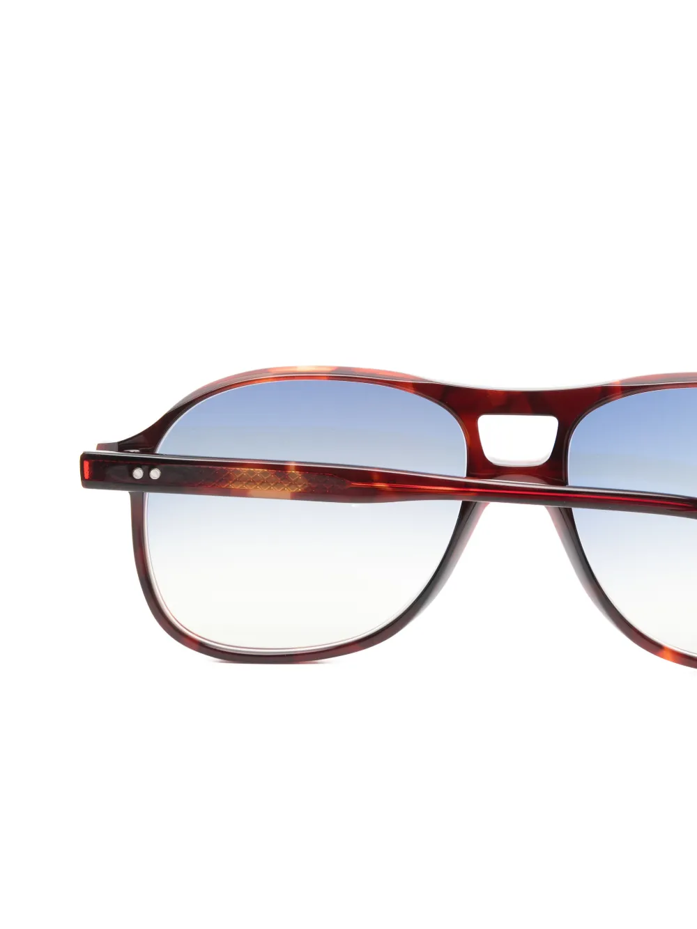 Lesca Rock pilot-frame sunglasses Bruin