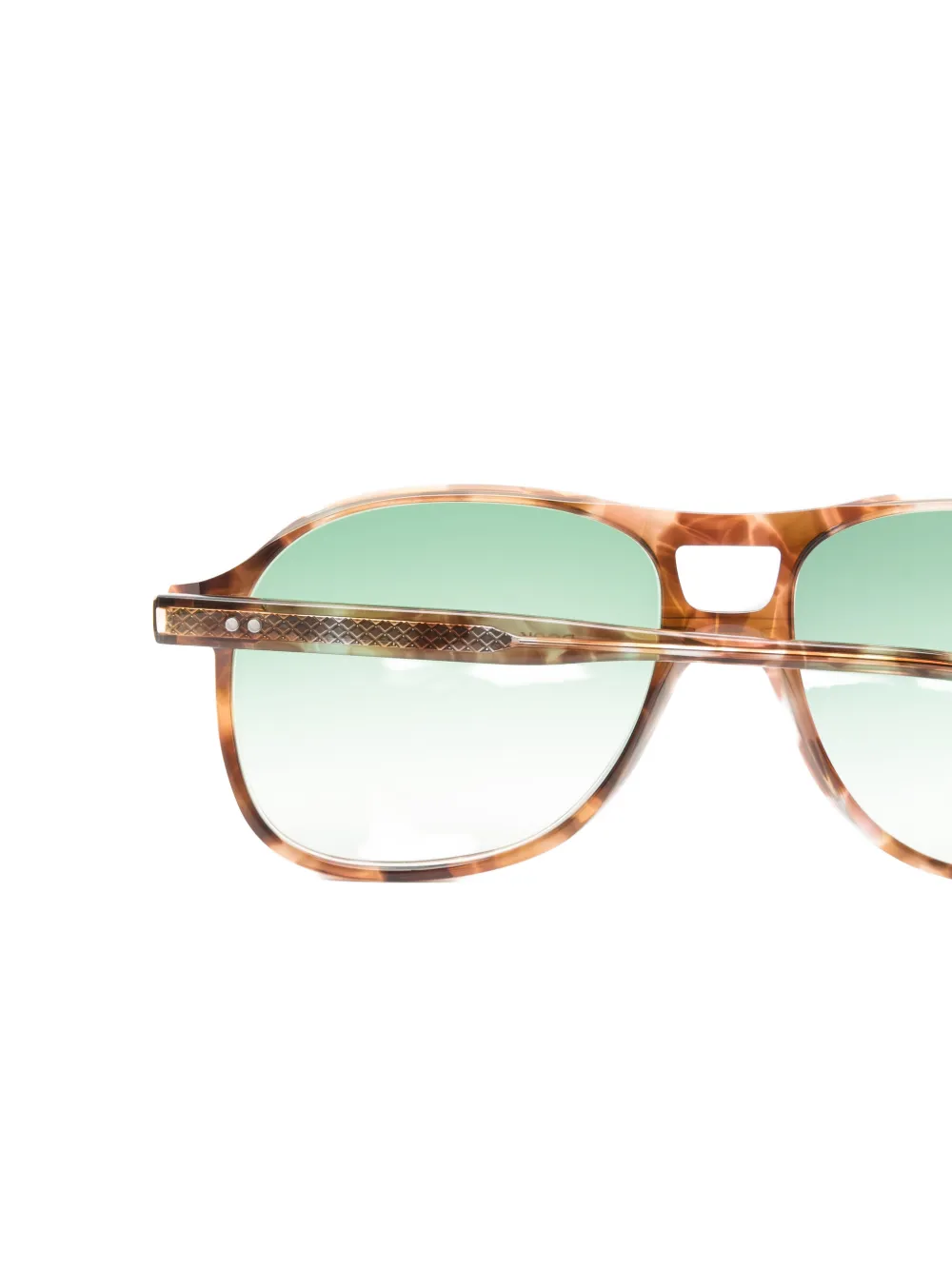 Lesca Rock pilot-frame sunglasses Bruin