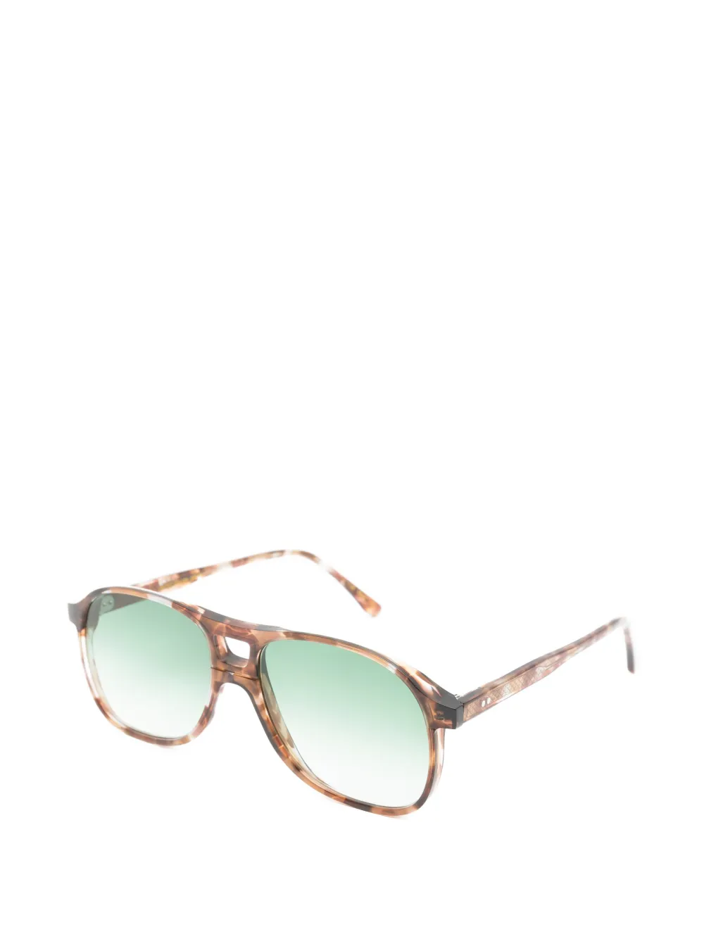 Lesca Rock pilot-frame sunglasses Bruin